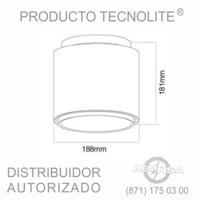 LUMINARIO TECHO CON REFLEJANTE